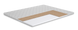 Матрац топпер Topper-futon 1 cocos/Топер-футон 1 кокос жакард, Розмір матрацу (ШхД) 65x180 34799098516 фото 1